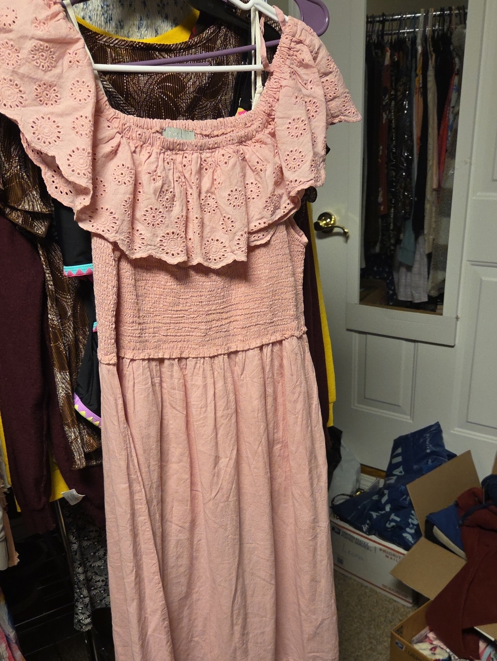 Pink Smocked Dress